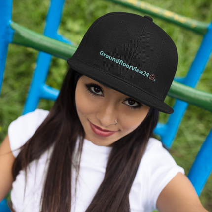 Belarus Distressed Dad Hat GroundfloorView24 with 3 Logos.