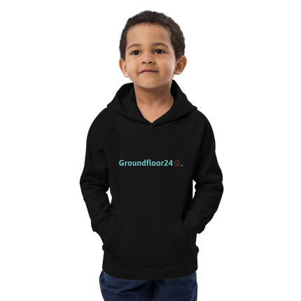 Kids eco hoodie with Groundfloor24 Logo
