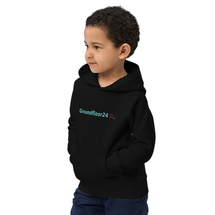 Kids eco hoodie with Groundfloor24 Logo