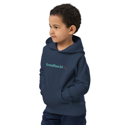 Kids eco hoodie with Groundfloor24 Logo
