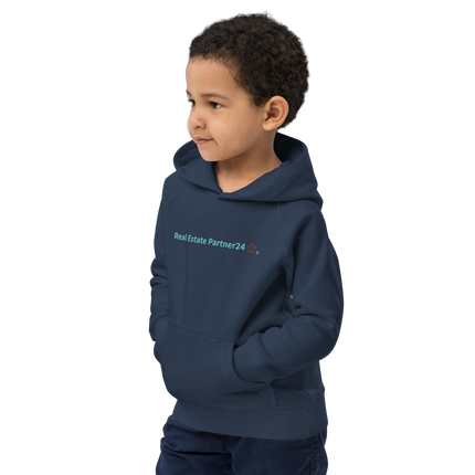 Kids eco hoodie with Real Estate Partner24 Logo