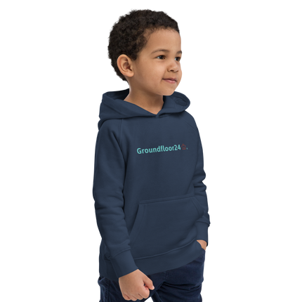 Kids eco hoodie with Groundfloor24 Logo