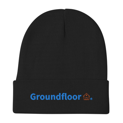 Embroidered Beanie Groundfloor with Logo.