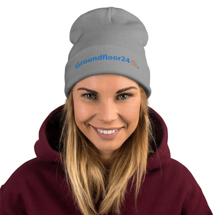 Embroidered Beanie Groundfloor24 with Logo.