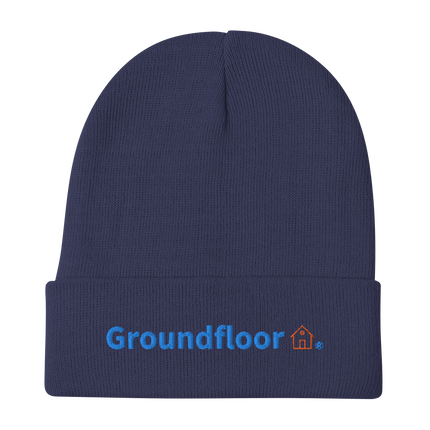 Embroidered Beanie Groundfloor with Logo.