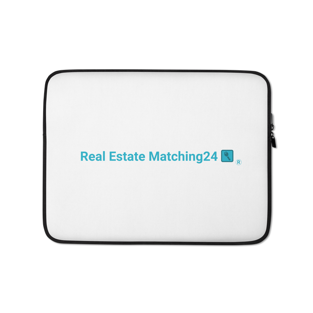 Laptop Sleeve with Real Estate Matching24 Logo