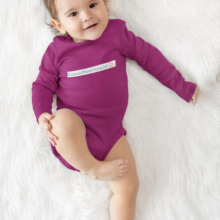 Baby short sleeve one piece Groundfloorview24 with House