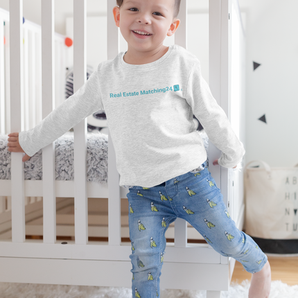 Toddler Short Sleeve Tee with Real Estate Matching 24 Logo