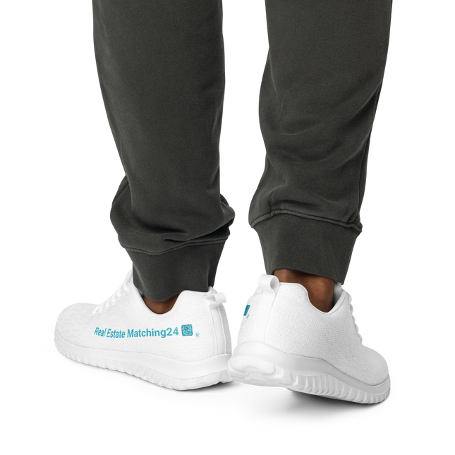 Men’s athletic shoes with Real Estate Matching24 Logo