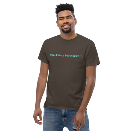 Men's classic tee with Real Estate Partner24 Logo