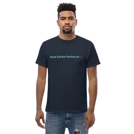 Men's classic tee with Real Estate Partner24 Logo