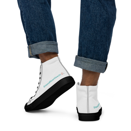 Men’s high top canvas shoes Groundfloorview24 with House