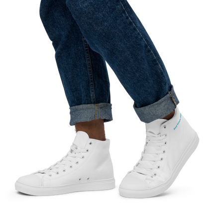 Men’s high top canvas shoes