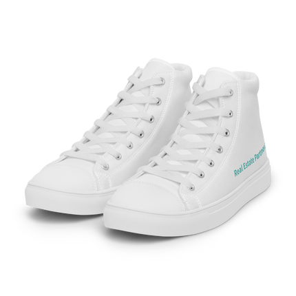 Men’s high top canvas shoes with Real Estate Partner24 Logo