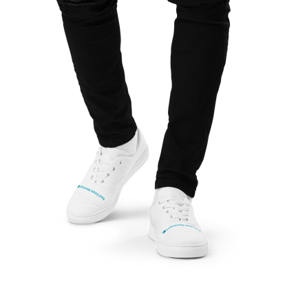 Men’s lace-up canvas shoes with Real Estate Matching24 Logo