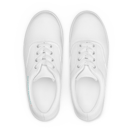 Men’s lace-up canvas shoes with Real Estate Partner24 Logo