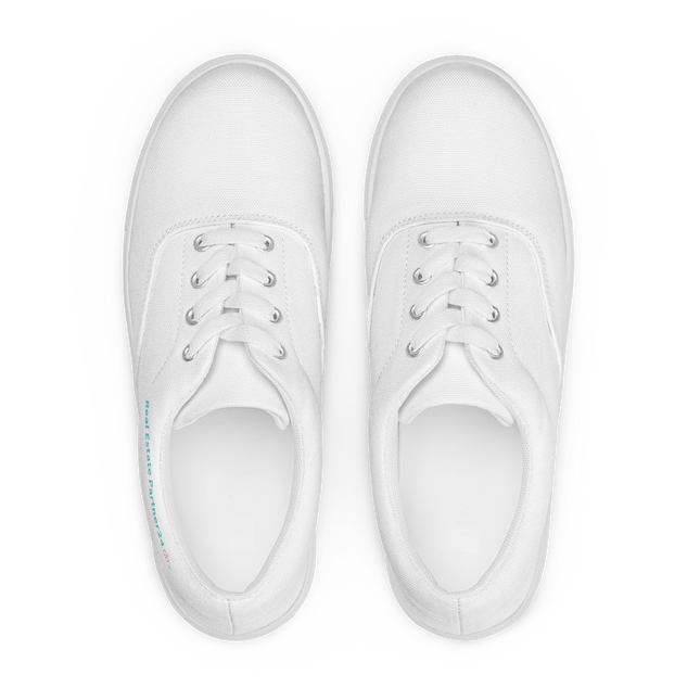 Men’s lace-up canvas shoes with Real Estate Partner24 Logo