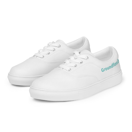 Men’s lace-up canvas shoes with Groundfloor24 Logo