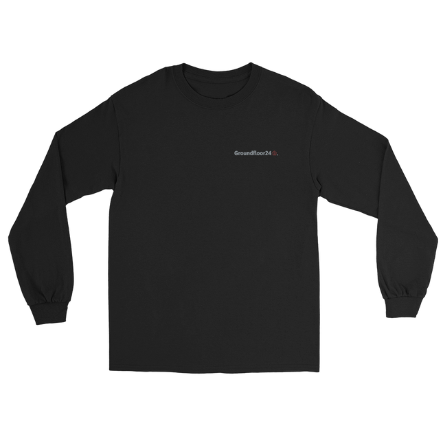 Men’s Long Sleeve Shirt with Groundfloor24 Logo
