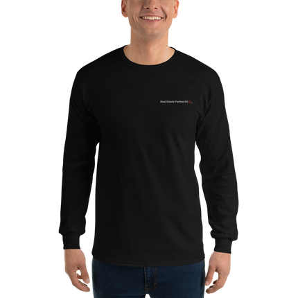 Men’s Long Sleeve Shirt with Real Estate Matching24 Logo
