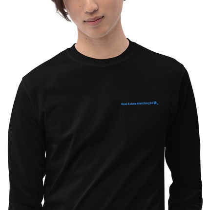 Men’s Long Sleeve Shirt with Real Estate Matching24 Logo