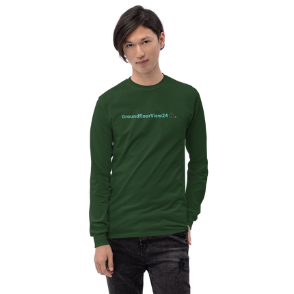 Men’s Long Sleeve Shirt Groundfloorview24 with House