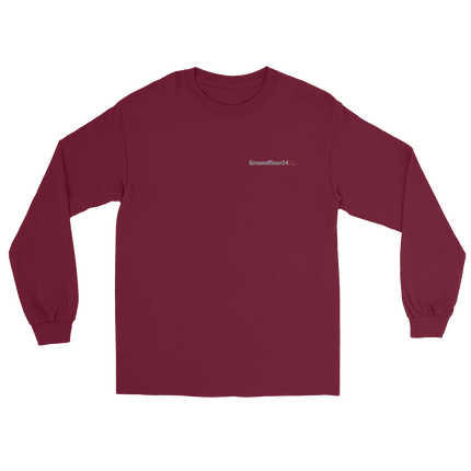 Men’s Long Sleeve Shirt with Groundfloor24 Logo