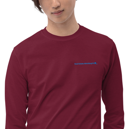 Men’s Long Sleeve Shirt with Real Estate Matching24 Logo