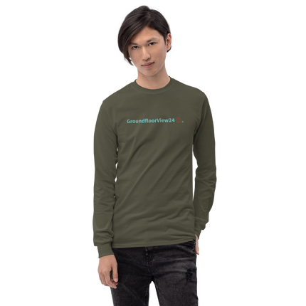 Men’s Long Sleeve Shirt Groundfloorview24 with House