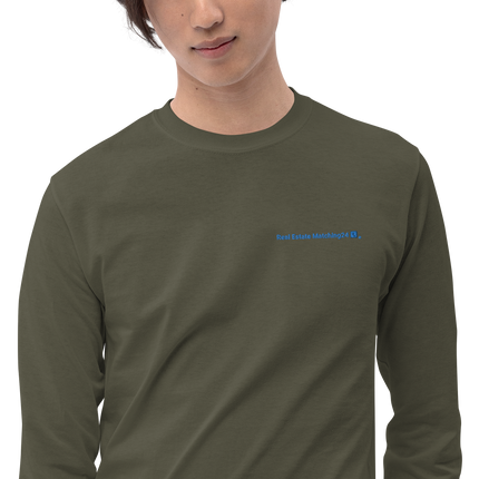 Men’s Long Sleeve Shirt with Real Estate Matching24 Logo