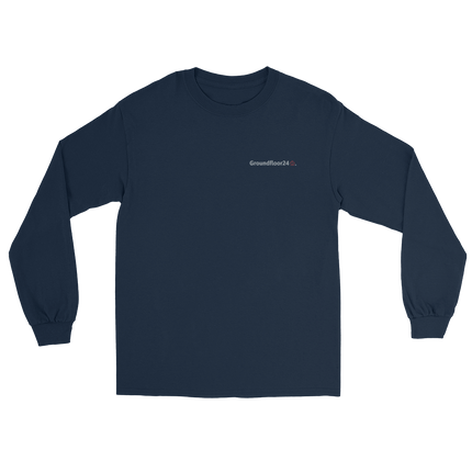 Men’s Long Sleeve Shirt with Groundfloor24 Logo