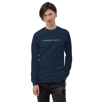 Men’s Long Sleeve Shirt Groundfloorview24 with House
