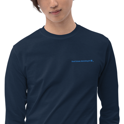 Men’s Long Sleeve Shirt with Real Estate Matching24 Logo