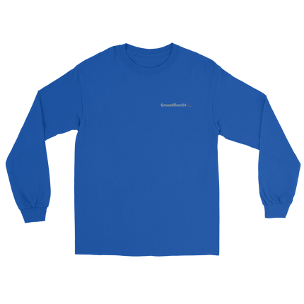 Men’s Long Sleeve Shirt with Groundfloor24 Logo