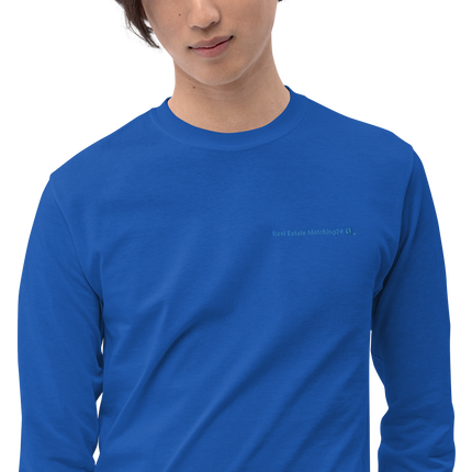Men’s Long Sleeve Shirt with Real Estate Matching24 Logo