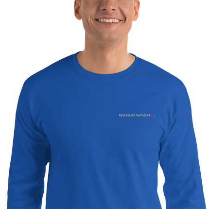 Men’s Long Sleeve Shirt with Real Estate Matching24 Logo