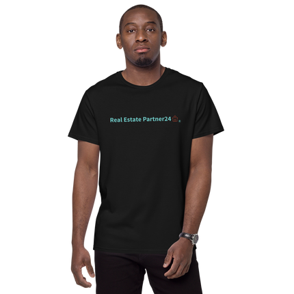Men's premium cotton t-shirt with Real Estate Partner24 Logo