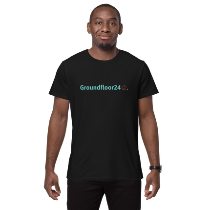 Men's premium cotton t-shirt with Groundfloor24 Logo