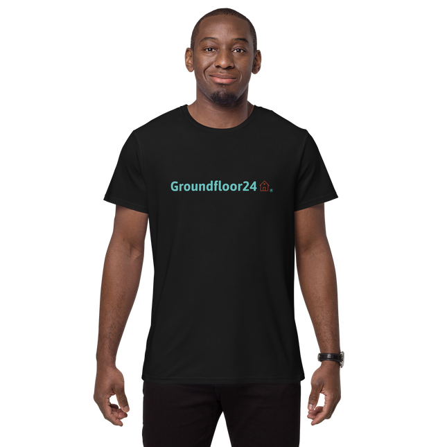 Men's premium cotton t-shirt with Groundfloor24 Logo