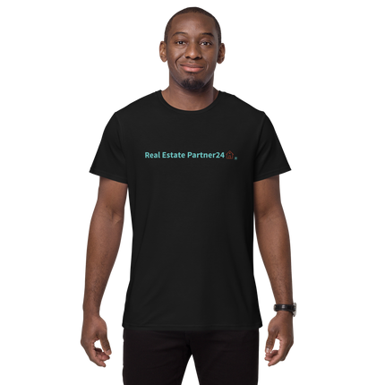 Men's premium cotton t-shirt with Real Estate Partner24 Logo