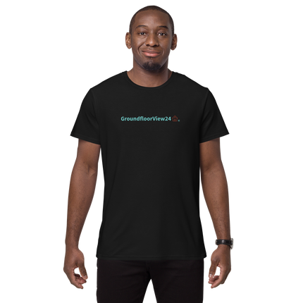 Men's premium cotton t-shirt Groundfloorview24 with House