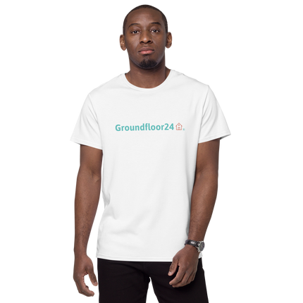 Men's premium cotton t-shirt with Groundfloor24 Logo
