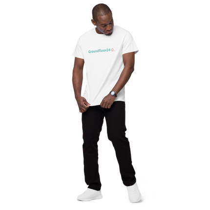 Men's premium cotton t-shirt with Groundfloor24 Logo