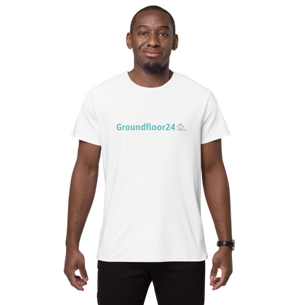 Men's premium cotton t-shirt with Groundfloor24 Logo