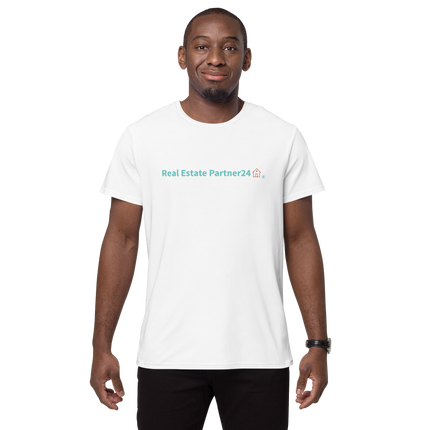 Men's premium cotton t-shirt with Real Estate Partner24 Logo