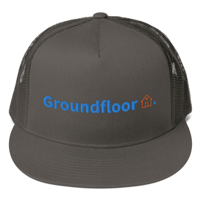 Mesh Back Snapback Groundfloor with Logo.