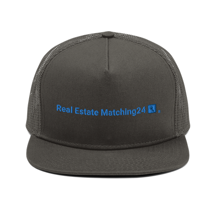 Mesh Back Snapback Real Estate Matching24 with Logo.
