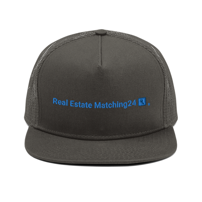 Mesh Back Snapback Real Estate Matching24 with Logo.