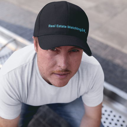 Austria Denim Hat Real Estate Matching24 with 3 Logos