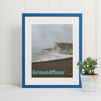 Waves and Sand Poster with Groundfloor with House Logo